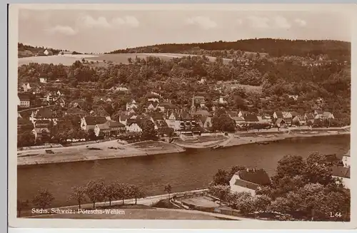 (88630) Foto AK Pötzscha Wehlen, Sächsische Schweiz, vor 1945