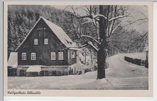 (88489) AK Waldgasthaus Höllmühle bei Penig, 1940er