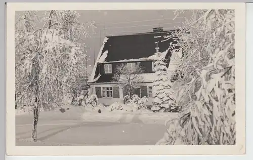 (88432) Foto AK Schellerhau i. Erzgeb., Haus Talblick 1952