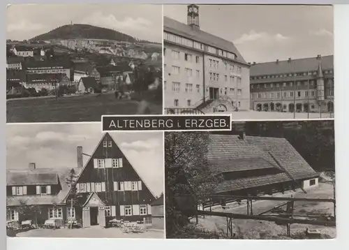 (87068) Foto AK Altenberg i. Erzg., Mehrbildkarte 1969