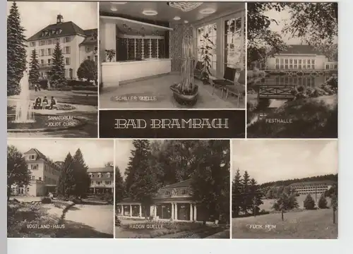 (87049) Foto AK Bad Brambach, Mehrbildkarte 1969