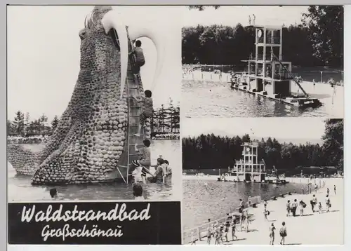 (86856) Foto AK Großschönau, Waldstrandbad, Mehrbildkarte 1979