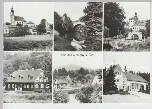 (86850) Foto AK Hainewalde, Mehrbildkarte nach 1945 DDR