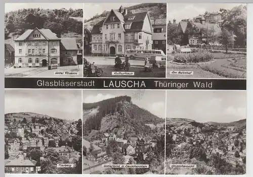 (86717) Foto AK Lauscha, Mehrbildkarte 1983