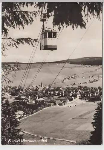 (86638) Foto AK Oberwiesenthal, Gondel der Drahtseilbahn 1963