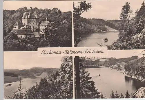 (86488) Foto AK Zschopau, Talsperre Kriebstein, Mehrbildkarte 1963