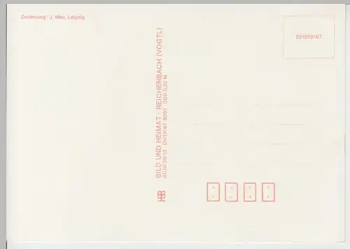 (86481) AK Wanderkarte Landkarte -Das Erzgebirge-, 1987