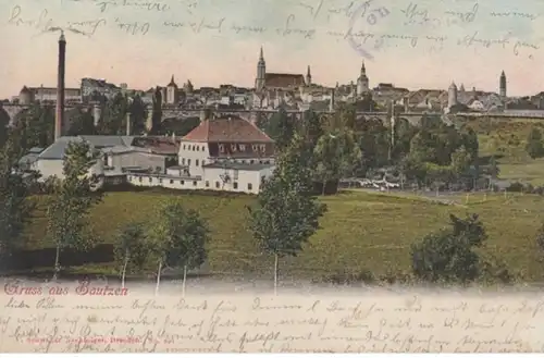 (862) AK Gruß aus Bautzen 1902
