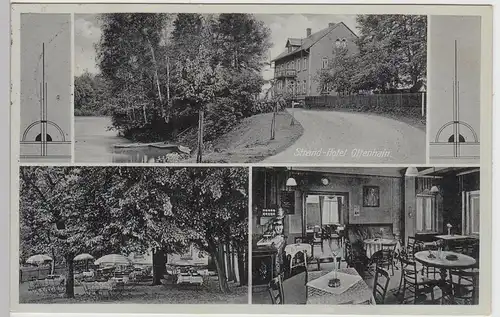 (85753) AK Ottenhain, Frohburg, Strandhotel, Sonderstempel 1939