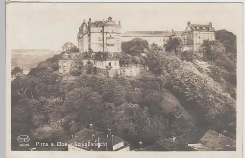 (85701) Foto AK Pirna, Schloss 1927