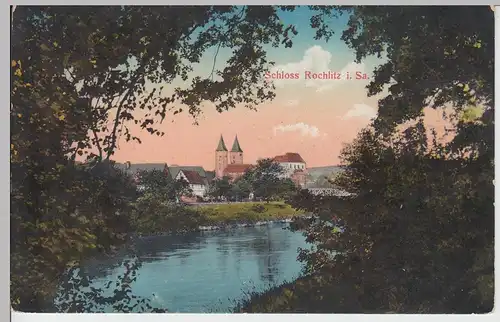 (85694) AK Blick zum Schloss Rochlitz 1913