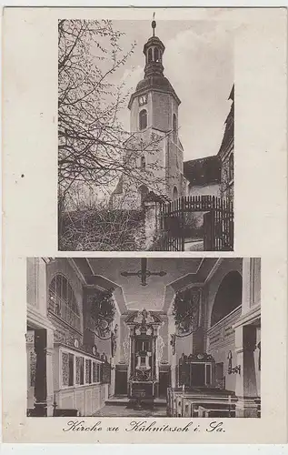 (85488) AK Kühnitzsch, Sachsen, Kirche, Mehrbild, 1931