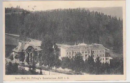(85347) AK Aue, San.-Rat Dr. Pilling's Sanatorium, 1908