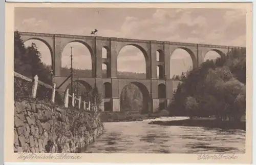 (8396) AK Elstertalbrücke, Vogtl. Schweiz, bei Jocketa, vor 1945