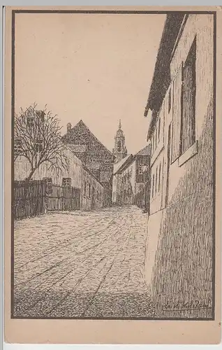 (83827) Künstler AK Erich W. Eiland, Schneeberg, Sa., vor 1945