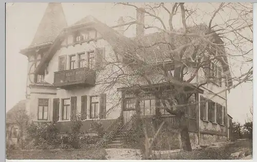 (82980) Foto AK großes Wohngebäude, Villa in Wermsdorf (?), vor 1945