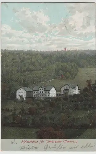 (82764) AK Gleesberg, Heimstätte für Genesende, 1909