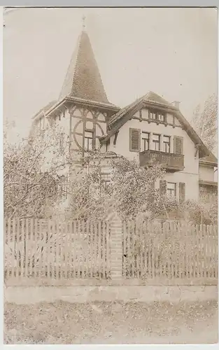 (82715) Foto AK Wermsdorf, Villa mit Fachwerk, vor 1945