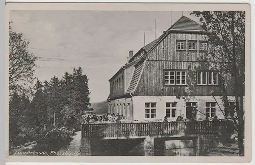 (80873) AK Ebersbach, Lausitzbaude, 1947