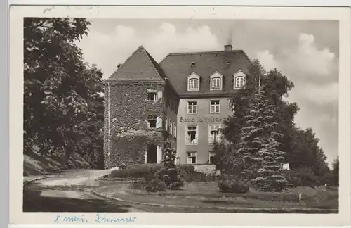 (80792) Foto AK Berggießhübel, Haus Talfrieden 1956