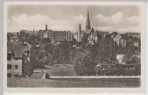 (80761) Foto AK Löbau, Panorama nach 1945