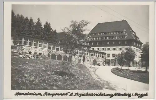 (80746) Foto AK Altenberg i. Osterzgeb., Sanatorium "Altes Raupennest" n. '45