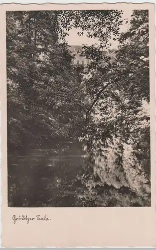 (80414) Foto AK Gröditzer Skala, Blick nach dem Schloss 1936