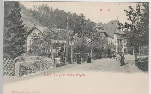 (80359) AK Bärenburg i. Erzgebirge, Gasthof, bis 1905