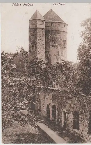 (80073) AK Burg Stolpen, Coselturm, vor 1945