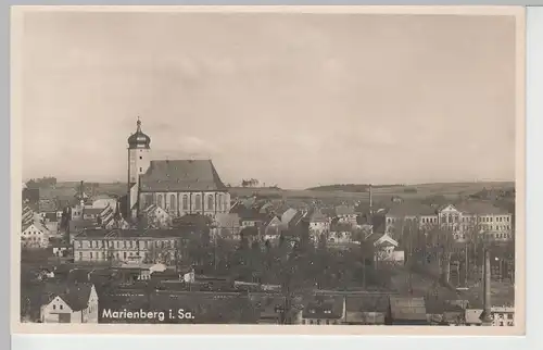 (79978) Foto AK Marienberg, Sa., St. Marienkirche 1940