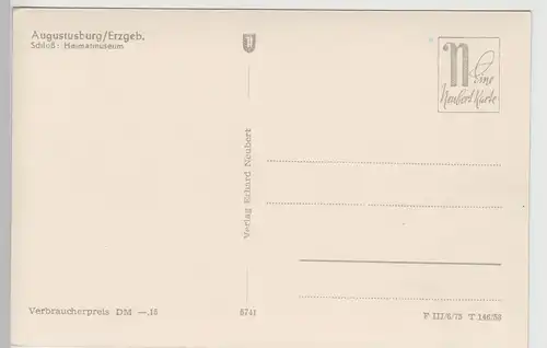 (79974) Foto AK Schloss Augustusburg, Erz. 1958