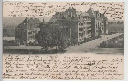 (79971) AK Annaberg, Erz., Kgl. Lehrerseminar 1903-08