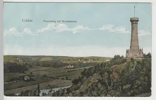 (79934) AK Colditz, Töpelsberg, Heimatturm 1927
