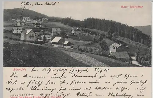 (79930) AK Bärenfels, Erz., Panorama 1908