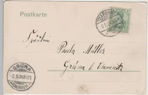 (79215) AK Tharandt, Kgl. Forstakademie, Kirche 1904