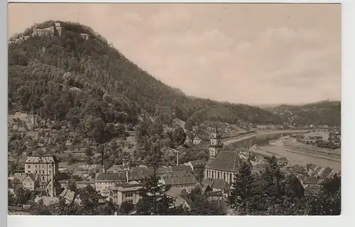 (79155) Foto AK Sächs. Schweiz, Königstein, Stadt u. Festung 1963