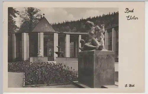 (78628) Foto AK Bad Elster, Moritzquelle 1955