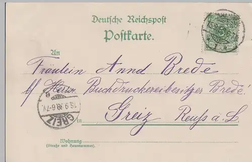 (77596) Künstler AK Gruss aus Waldheim i.Sa. v. Max Durzauer, 1899