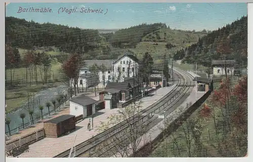 (77587) AK Barthmühle, Bahnhof, vor 1945