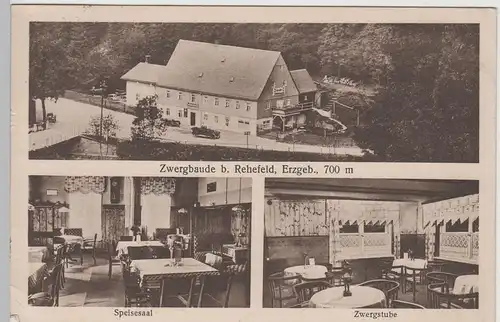 (77565) AK Rehefeld, Zwergbaude, Mehrbildkarte 1935