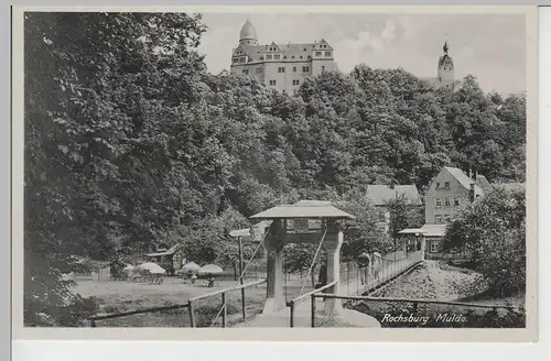 (77527) AK Schloss Rochsburg, Blick zum Schloss