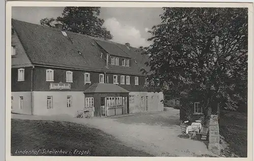 (77507) AK Schellerhau im Erzgebirge, Lindenhof