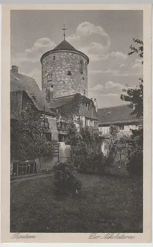 (77369) AK Bautzen, Nikolaiturm, vor 1945