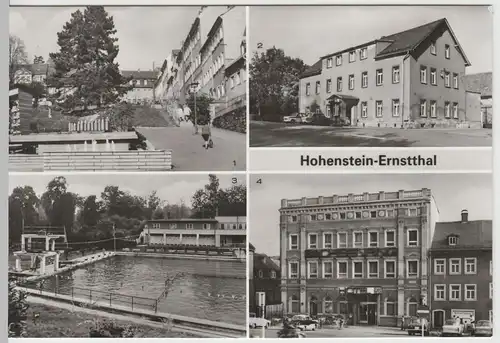 (77010) Foto AK Hohenstein-Ernstthal, Mehrbildkarte 1985