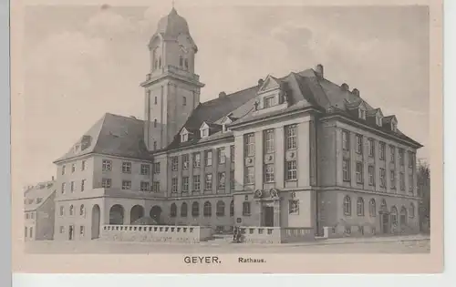 (76371) AK Geyer, Rathaus, vor 1945