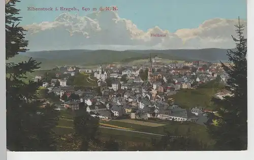 (76338) AK Eibenstock, Erzgeb., Panorama 1910er