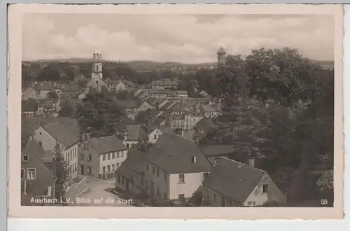 (76196) Foto AK Auerbach, Vogtl., Ortsansicht 1940