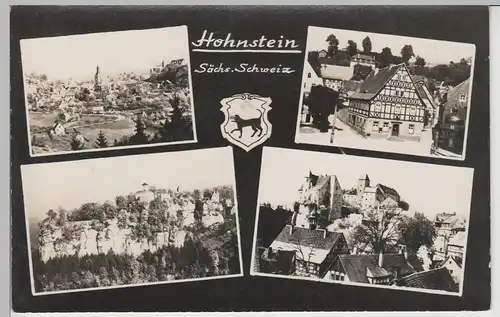 (73749) Foto AK Sächs. Schweiz, Hohnstein, Mehrbild 1961