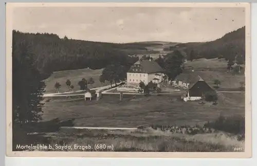 (73566) Foto AK Sayda, Erzgeb., Mortelmühle 1939