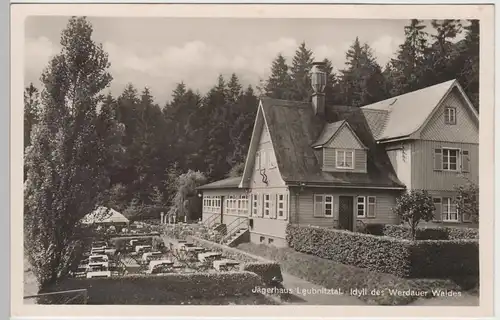 (73538) Foto AK Jägerhaus Leubnitztal, Werdauer Wald